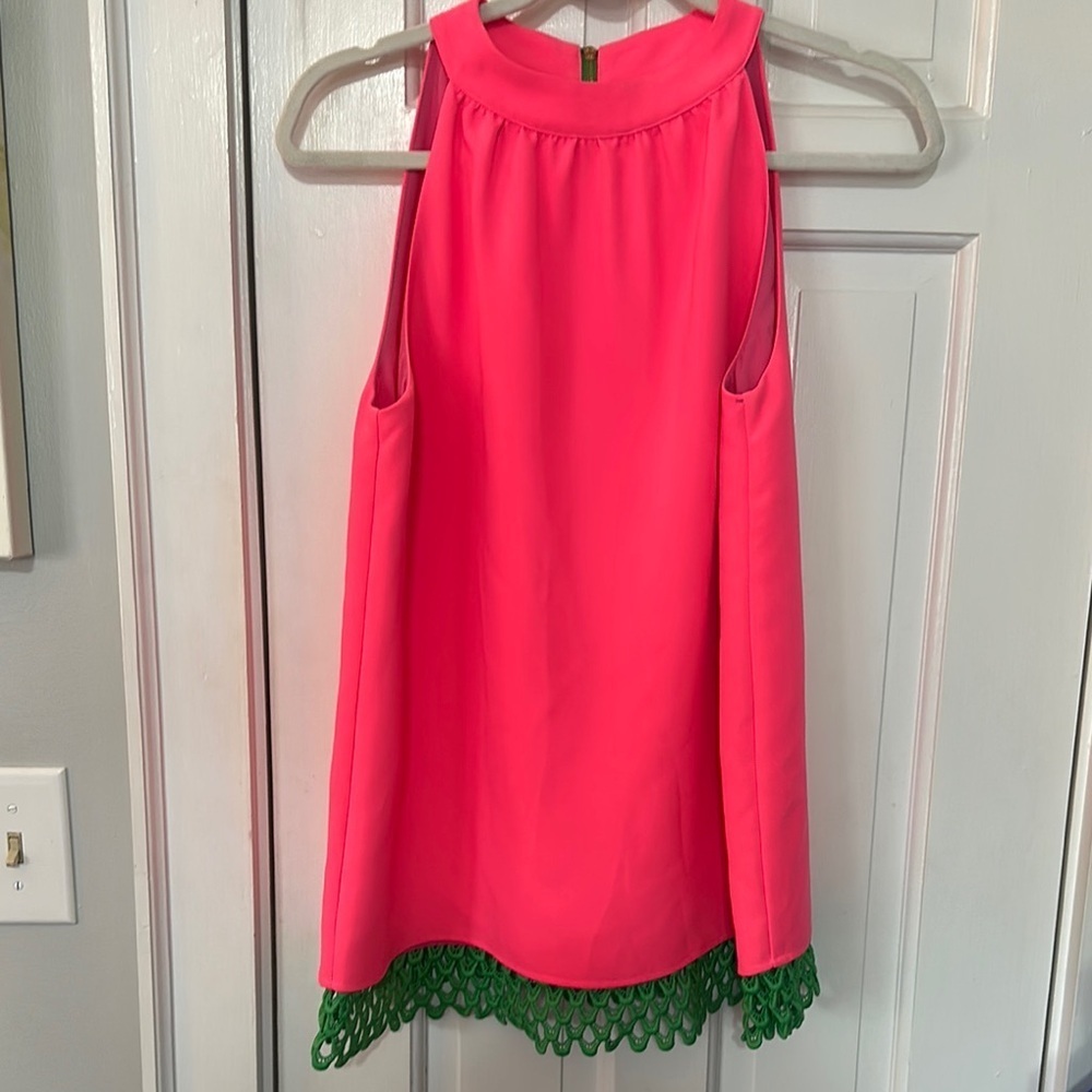 Sail to Sable size small fluorescent pink blouse